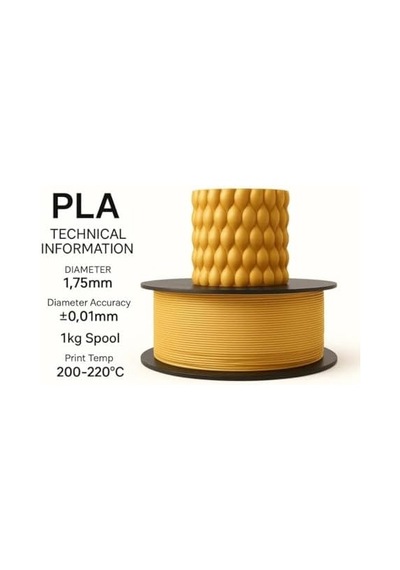 Pla+ Filament 1.75mm 1 Kg - Altın