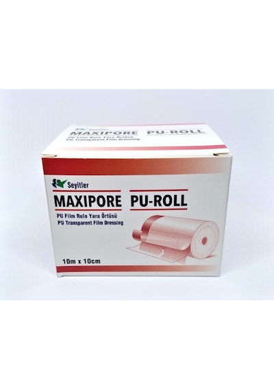 Maxipore Fim Su Geçirmez Şeffaf Film Yara Örtüsü Rulo 10 CM x 10 M