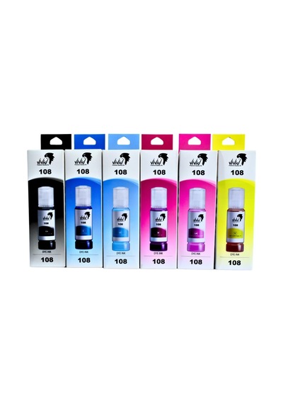 Epson 108 Muadil Mürekkep Seti Tüm Renkler Diğer