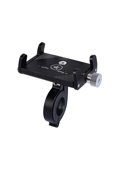 Metal Bisiklet Motosiklet Atv Telefon Tutucu Ayarlanabilir Siyah