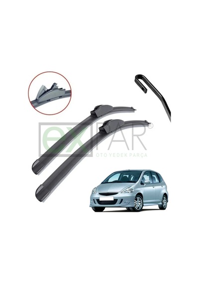 Honda Jazz Ön Silecek Süpürgesi Takımı 2002 - 2008 Model Jazz 1.4 Es Elite Ls Ön Silecek