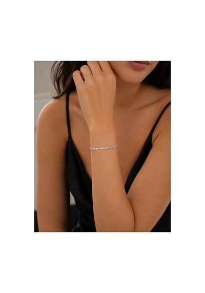 Baget Taş Detaylı Zarif Su Yolu Bileklik 15+3 Cm Zirkon Taşlı Silver Bileklik - 888467385 Zirkon Taşlı Silver Bileklik Baget Taş Detaylı Zarif Su Yolu Bileklik 15+3 Cm Zirkon Taşlı Silver Bileklik - 888467385 Zirkon Taşlı Silver Bileklik