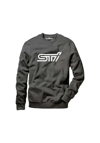 Tshirthane Subaru Sti Logo Sweatshirt Uzunkollu