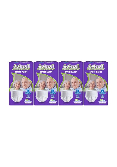 Actual Emici Külot Yetişkin Bezi L - Large - Büyük 90 Adet