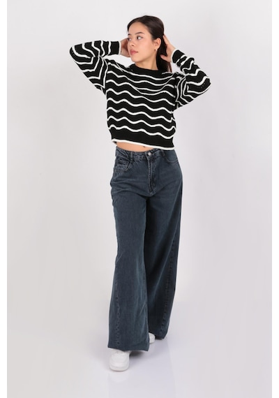 Lacarino 7586 M.r.e.w.leg Kadın Jean Pantolon Blue Black