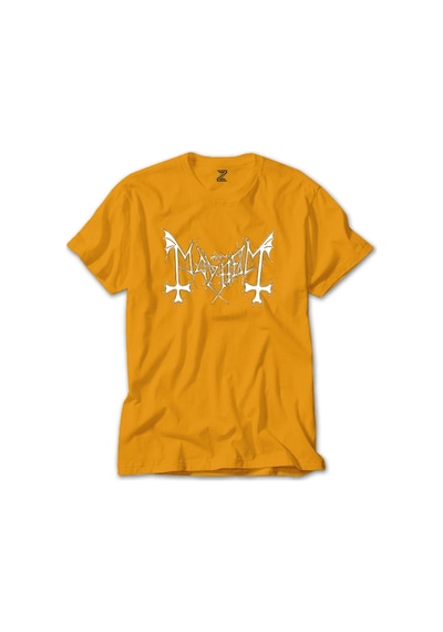 Mayhem Logo Sarı Tişört Sarı