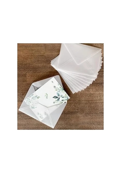 Beyaz Transparan Zarf, 13x18 Cm 5 Adet Set
