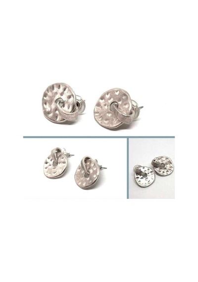 Omeniv Artisan Gümüş Küpe! Vintage! Hareketli Tasarım 41914368 Çok Renkli