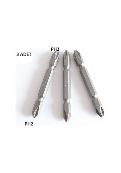 Manyetik Bits Uç Çift Yönlü Vidalama Uç Ph2 Yıldız Uç 3 Ad 75 Mm Manyetik Bits Uç Çift Yönlü Vidalama Uç Ph2 Yıldız Uç 3 Ad 75 Mm