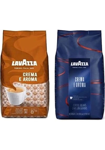 Lavazza Crema E Aroma Çekirdek Kahve 1000 Gr 2li Set 1 Kg X 2 Çekirdek Kahve