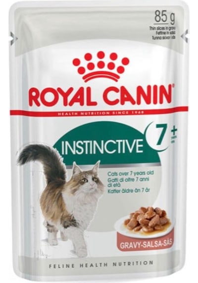 Royal Canin Instinctive +7 Gravy Pouch Yetişkin Kedi Yaş Maması 6 x 85 G