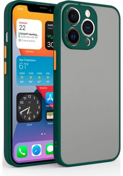 Apple Uyumlu iPhone 12 Pro Max 6.7Inç Kamera Korumali Premium Silikon Kilif 246622709 - Renk / Lacivert