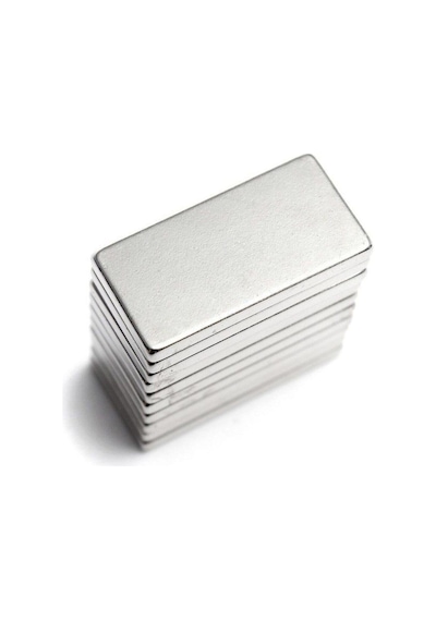 5 Adet - Köşeli Neodyum Mıknatıs, 20x10x1,5 Mm, Güçlü Magnet, N35 Kalite