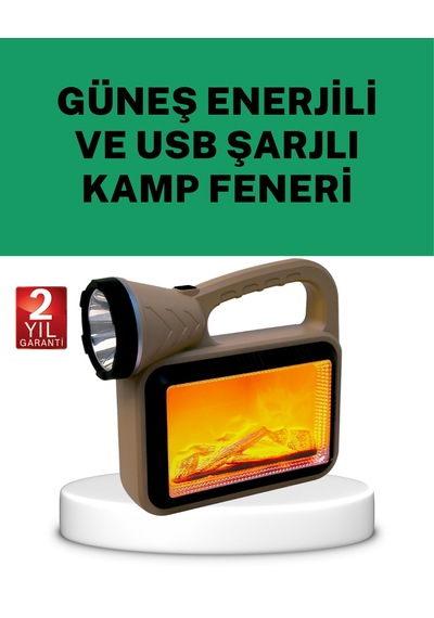 Güneş - 23 - Enerjili Alev Efektli Lamba Cob Teknolojili, Dış - Metemıx - Me Aydınlatma
