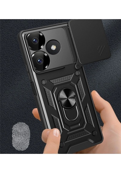 Xiaomi Redmi 13 4g Kılıf Pars Lens Yüzüklü Silikon Gold