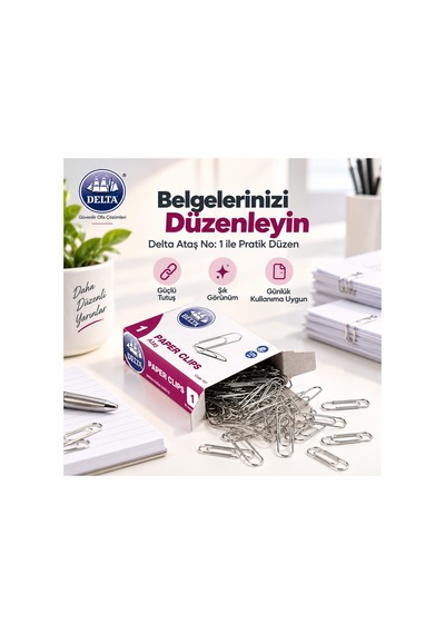 Metal Evrak Ataşı No:1