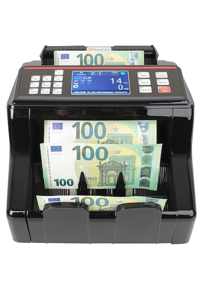 Baove GB8200S Karışık Para Sayma Makinesi - Sahte  Para Yakalama - TL, Euro, Usd + Müşteri Ekranı