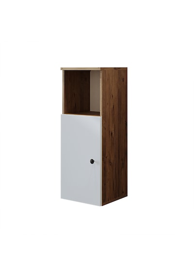 Banyo Dolabı Mat Mdf 90 X 35 Cm Banyo Boy Dolabı Atlantik Çam - Beyaz