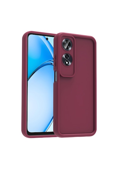 Oppo A60 Kılıf Kamera Korumalı Kalın Silikon Üstün Koruma Pazarplus Mürdüm