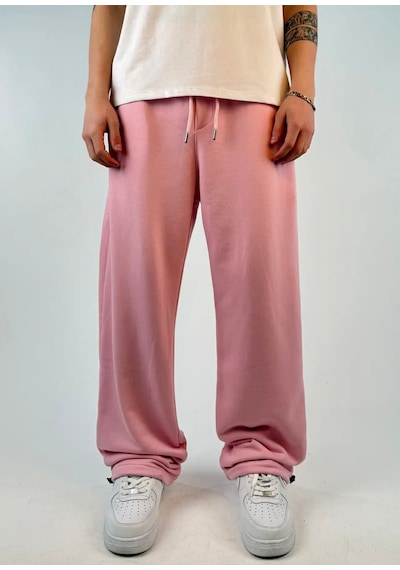 Zaee Yazlık Basic Ayarlanabilir Paça Baggy Eşofman Altı Pembe