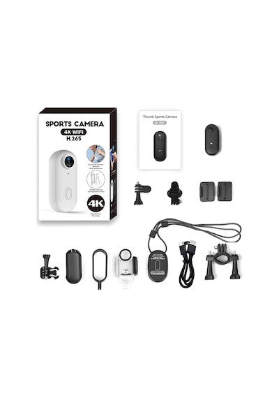 Castu H88 Mini 4k Wifi Giyilebilir Manyetik Aksiyon Kamerası 32gb Hafıza Kartlı Set Çok Renkli