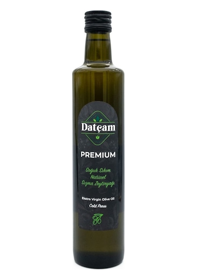 Datçam Premium Soğuk Sıkım Zeytinyağı Cam Şişe 500 ML