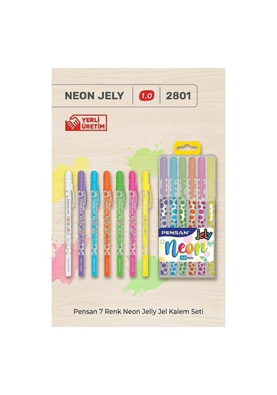 Neon Jely 6 Lı Jel Kalem 1 Paket Pensan 6 Renk 1.0 Mm Neon Tükenmez Kalem Renkli İşaretleme Yazı Kalemi