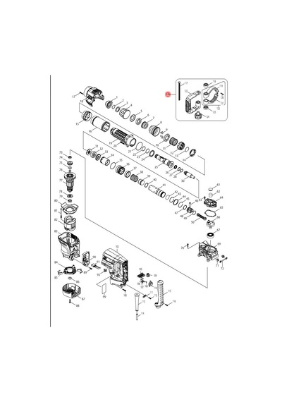 Makita HM1101C Takım Sap Ürün Kodu 134890-0