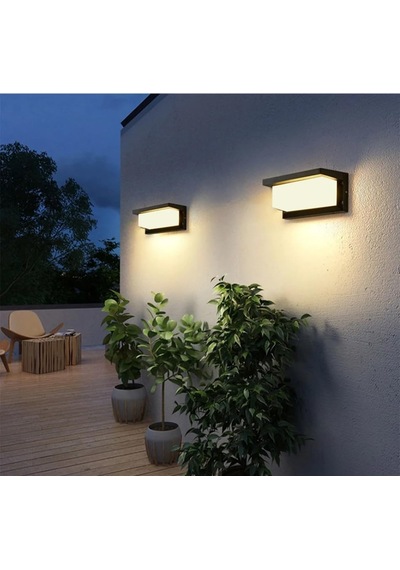 Ucuz Geldi Bahçe Aydınlatması Led Işık 12w Beyaz Günışığı Işık Zita Ultra Şapkalı Bahçe Duvar Aplik Su G Diğer