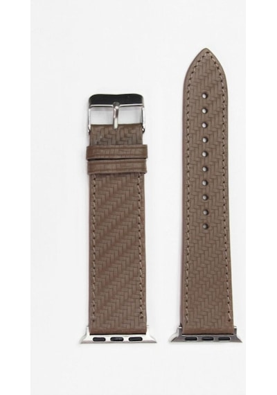 Apple Uyumlu Watch Kordon Kahverengi Karbon 38-40-41 Mm