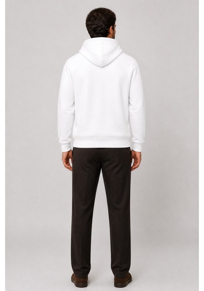 Redline Consume Erkek Regular Fit Kapüşonlu Sweatshirt Beyaz