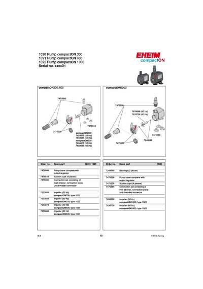 Eheim Sirkülasyon Motoru Compact On 1000