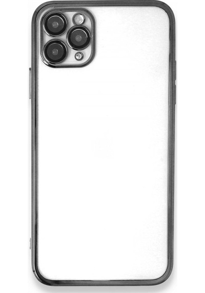 Apple Uyumlu iPhone 11 Pro Kılıf Kamera Lens Korumalı Parlak Silikon Kapak Ryc/razer Lens - Gümüş Gümüş