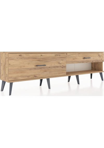 Arges Tv Ünitesi 2 Çekmeceli 176x30x51 Çam-çam/çam Atlas Çam/atlas Çam