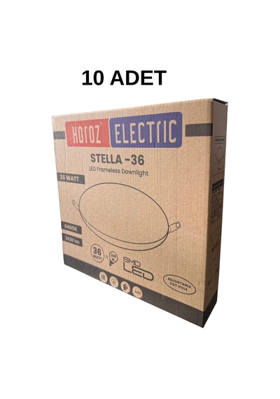 Horoz Stella-36 Sıva Altı Ayarlanabilir 36 Watt Led Panel Beyaz Işık - 10 Lu Paket Beyaz