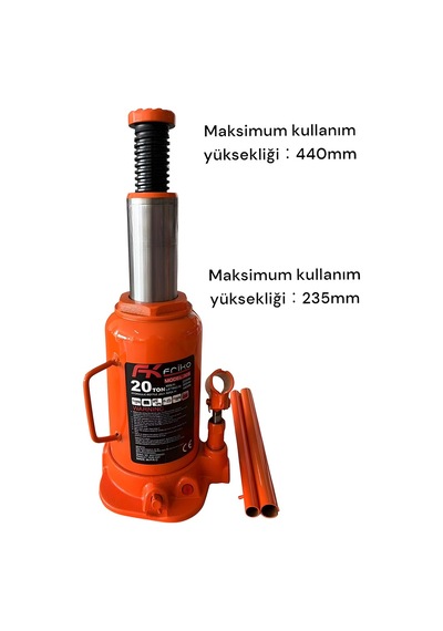 Frıko 20 Ton Portatif Hidrolik Kaynaklı Şişe Kriko