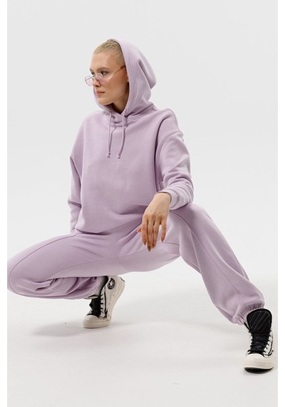 Nike Sportswear Collection Essentials Oversized Hoodie Büyük Beden Kapüşonlu Kadın Mor Sweatshirt Mor