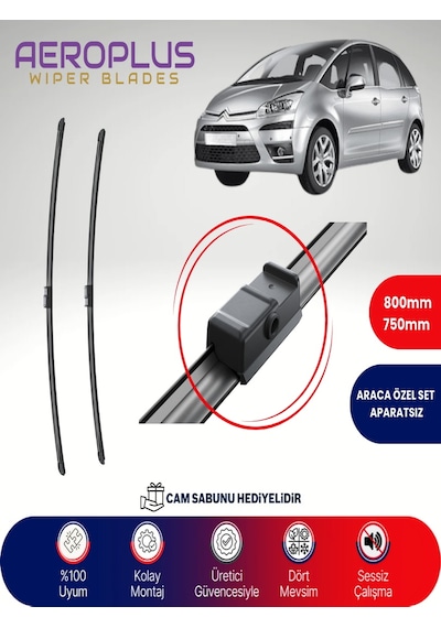 Aeroplus Citroen C4 Picasso Muz Silecek Takımı 2006-2007