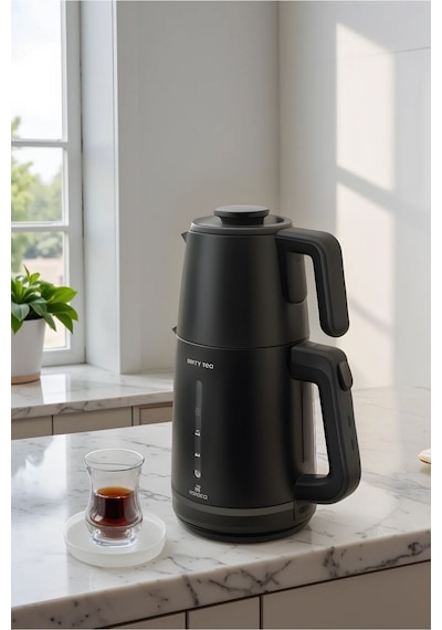 Karaca Berry Tea XL 2in1 Çelik Demlikli Çay Makinesi ve Kettle
