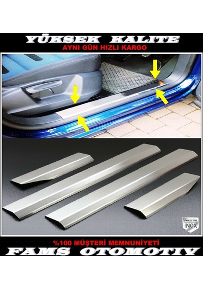Vw Tiguan Krom İç Kapı Eşiği 4 Kapı P.Çelik 2007-2016 Arası