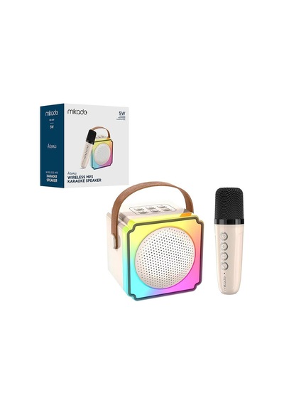 Mikado Artemis Md-61bt Karaoke Wireless Hoparlör Ve Speaker 5w Işıklı Tf Card Mikrofonlu Usb Şarjlı