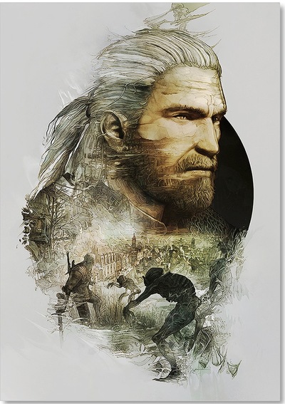 Cakasepetim The Witcher Hayal Ahşap Mdf Tablo