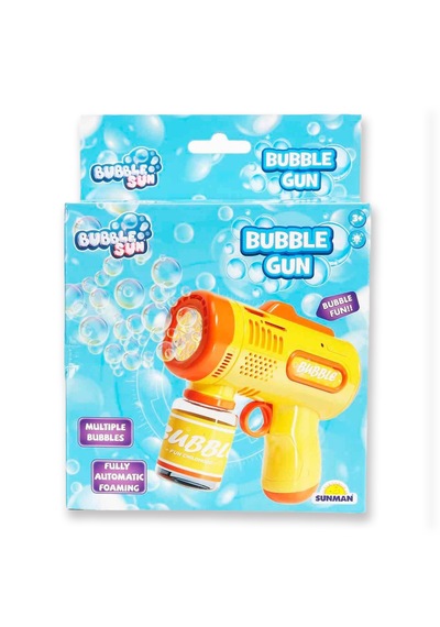 Sunman Bubble Sun Işıklı Köpük Tabancası Sarı