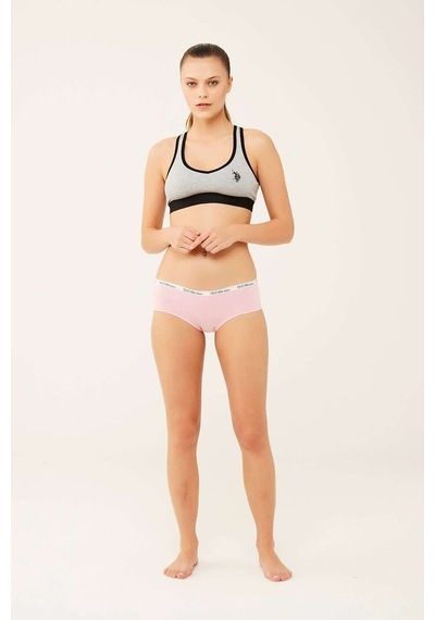 U.S. Polo Assn. Kadın Mint - Sarı - Pembe 3 Lü Şort 66273 Sarı