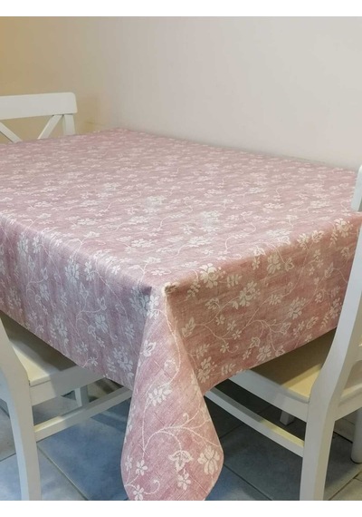 Elyaflı Pvc Muşamba - Desenli Silinebilir Masa Örtüsü 01fnt12113 Bordo