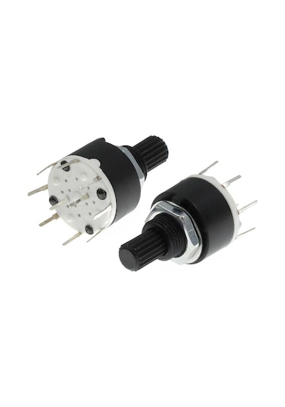 SR16 16mm 6 Konumlu Rotary Switch - Komitatör