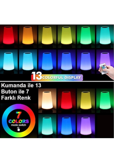 Greentech Masaüstü Şarjlı LED Aydınlatma Gece Lambası / GT-CL11