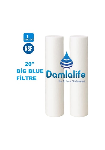 Big Blue 20'' Jumbo Boy 1 Micron Sediment Elyaf Spun Filtre
