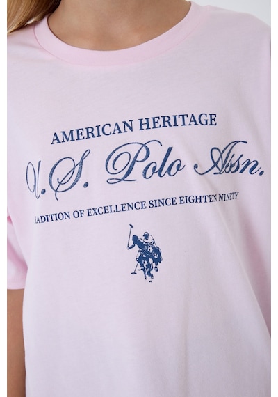 U.s. Polo Assn. Kız Çocuk Pembe Pijama Takım Pembe