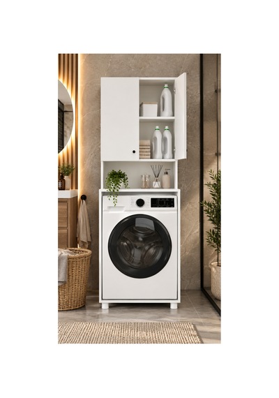 Wood Çamaşır Makine Dolabı Çok Amaçlı Dolap Banyo Kiler Beyaz - 904374634 Beyaz Wood Çamaşır Makine Dolabı Çok Amaçlı Dolap Banyo Kiler Beyaz - 904374634 Beyaz